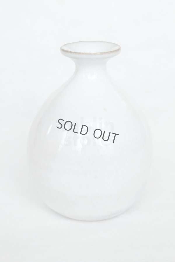 Photo6: Hagi ware Senryuzan climbing kiln Japanese vase yohen single flower H12cm