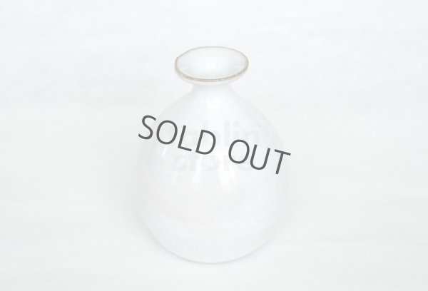 Photo5: Hagi ware Senryuzan climbing kiln Japanese vase yohen single flower H12cm