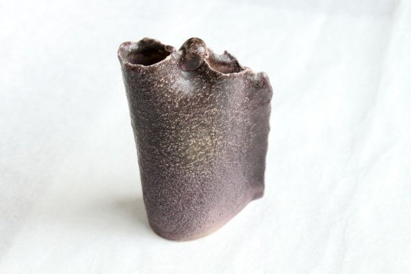 Photo1: Shigaraki pottery Japanese small vase shiun H 150mm