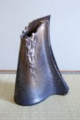 Photo9: Shigaraki Japanese pottery Vase tsuchi shato H 31cm