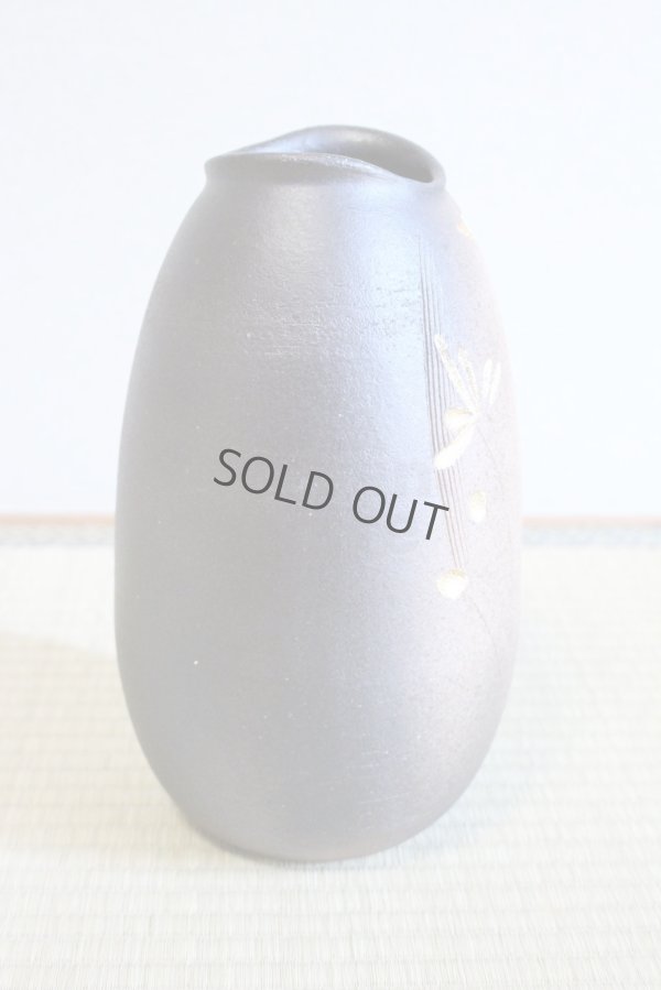 Photo9: Shigaraki Japanese pottery Vase tsuchi kinkaso H 28cm