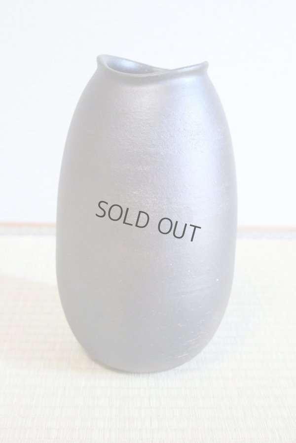 Photo8: Shigaraki Japanese pottery Vase tsuchi kinkaso H 28cm