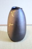 Photo7: Shigaraki Japanese pottery Vase tsuchi kinkaso H 28cm (7)