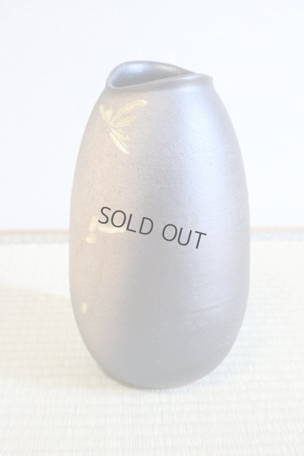 Photo7: Shigaraki Japanese pottery Vase tsuchi kinkaso H 28cm