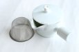 Photo7: Arita imari sd Porcelain Japanese tea pot kyusu white hakuji rabbit 330ml