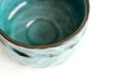 Photo4: Mino ware pottery Japanese tea ceremony bowl Matcha chawan honte ao blue miyabi