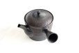 Photo3: Tokoname Japanese tea pot kyusu Gyokko pottery tea strainer black biri shu 240ml