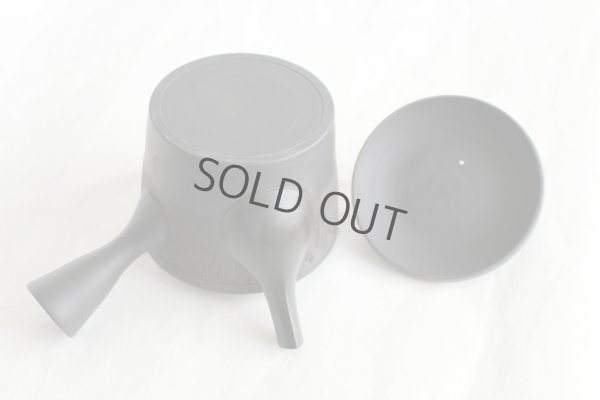 Photo5: Tokoname Japanese tea pot kyusu Gyokko pottery tea strainer black biri shu 240ml