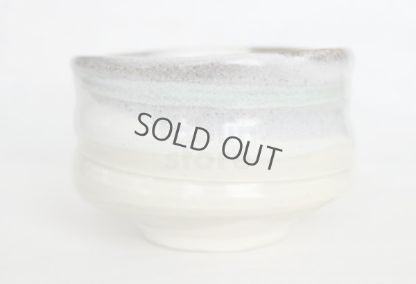 Photo4: Mino ware pottery Japanese tea ceremony bowl Matcha chawan sabi nagashi hai