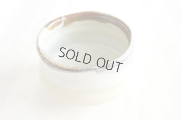 Photo5: Mino ware pottery Japanese tea ceremony bowl Matcha chawan sabi nagashi hai