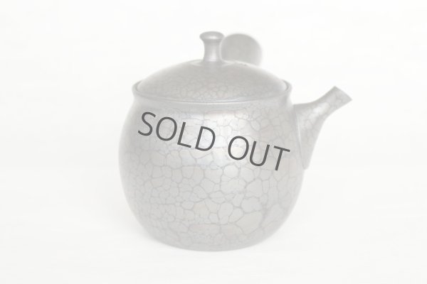 Photo3: Tokoname ware Japanese tea pot kyusu ceramic strainer YT Shoryu tenmoku 270ml