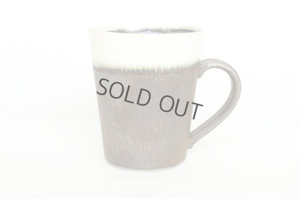 Photo7: Kiyomizu Japanese pottery tea mug coffee cup Daisuke white-line black 250ml