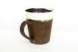 Photo5: Kiyomizu Japanese pottery tea mug coffee cup Daisuke white-line black 250ml