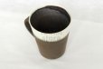 Photo4: Kiyomizu Japanese pottery tea mug coffee cup Daisuke white-line black 250ml