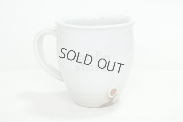 Photo3: Hagi yaki ware Japanese pottery mug coffee cup mei white 370ml