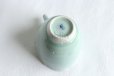 Photo10: Hasami ware Japanese Sake bottle and Sake cup set Seiji light blue glaze