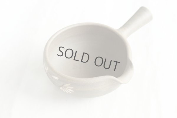 Photo3: Tokoname yaki ware Japanese Yusamashi tea tool for Sencha hai flower 190ml