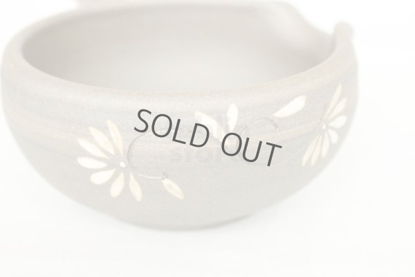 Photo7: Tokoname yaki ware Japanese Yusamashi tea tool for Sencha hai flower 190ml