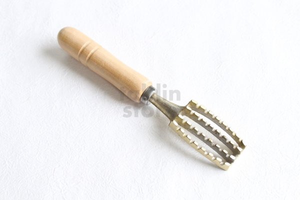 Photo6: Japanese Fish Scaler brass scaling and stainless boning tweezers set