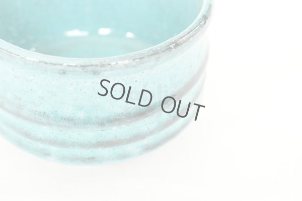Photo4: Mino ware pottery Japanese tea ceremony bowl Matcha chawan tsutsu blue wan
