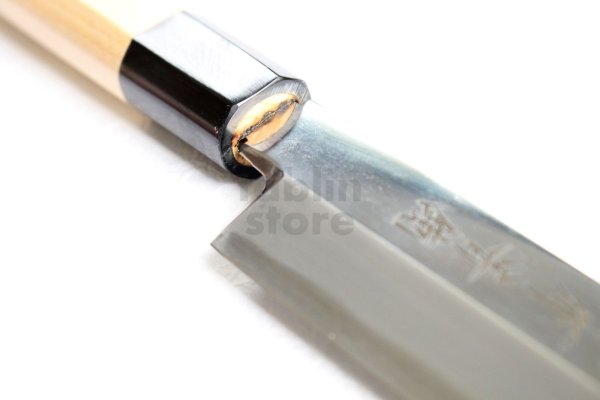 Photo6: SAKAI TAKAYUKI Japanese knife Aonikou Kyoumen Mirror Finish Yasuki Sashimi