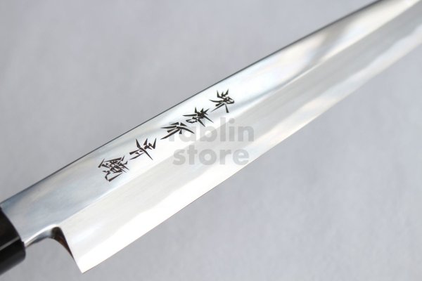 Photo4: SAKAI TAKAYUKI Japanese knife Aonikou Kyoumen Mirror Finish Yasuki Sashimi