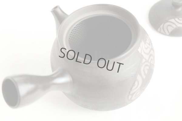 Photo5: Tokoname Japanese tea pot kyusu Komatsu ceramic tea strainear enmaru 310ml