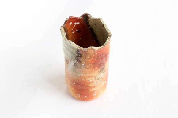Photo10: Shigaraki Japanese pottery Vase small tokoshigaraki  H 11cm 