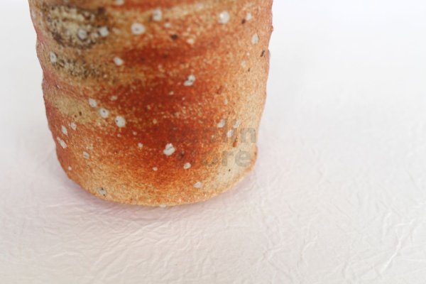 Photo3: Shigaraki Japanese pottery Vase small tokoshigaraki  H 11cm 