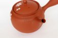 Photo3: Tokoname Japanese tea pot kyusu Gyokko shudei red sujihiki sakura cherry 310ml