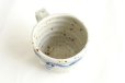 Photo5: Shigaraki ware Japanese pottery tea mug coffee cup mizunone nagare blue 350ml