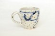 Photo1: Shigaraki ware Japanese pottery tea mug coffee cup mizunone nagare blue 350ml (1)