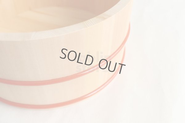 Photo6: Japanese natural wood Basin sawara resin hoop D22.5cm