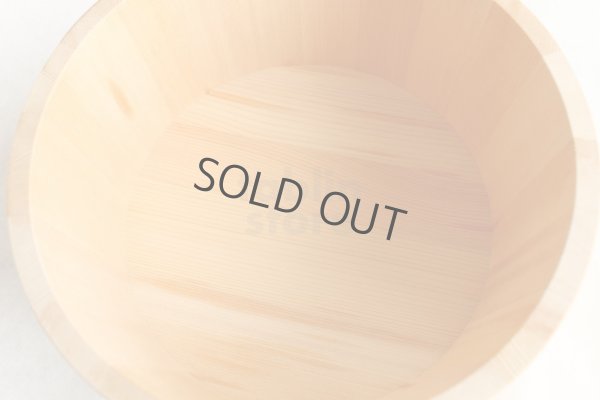 Photo5: Japanese natural wood Basin sawara resin hoop D22.5cm