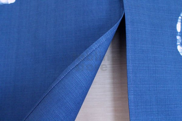 Photo3: Kyoto Noren SB Japanese batik door curtain Sagi Ardeidae blue 85cm x 120cm