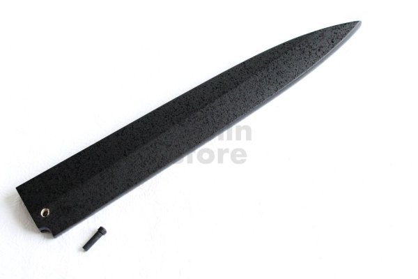 Photo2: Magnolia wooden Black Saya with pin for Sakai takayuki Sashimi Yanagiba any size