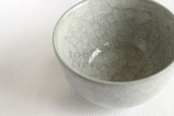 Photo8: Kiyomizu Japanese pottery tea ceremony bowl matcha chawan gray hyoretsu Junzo