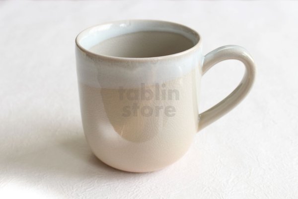 Photo1: Hagi yaki ware Japanese pottery mug coffee cup himedo 330ml