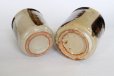 Photo9: Shigaraki pottery Japanese tea cups irori yunomi set of 2