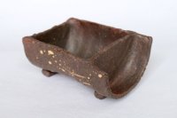 Tokoname Bonsai pot garden tree Japanese pottery bamboo shape yakishime W132mm