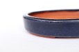 Photo4: Tokoname Bonsai pot garden tree Japanese pottery oval Yozan Eimei navy W148mm