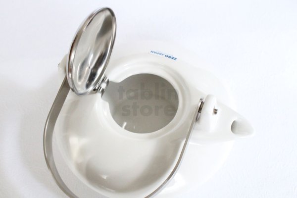 Photo6: Japanese ceramics zen tea pot ZEROJAPAN white 500ml