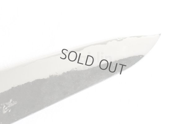 Photo4: Takayuki Iwai Aogami super blue steel Ibuki Kurouchi black finish Gyuto knife 210mm