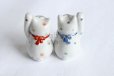 Photo12: Japanese Lucky Cat Kutani Porcelain Maneki Neko polka-dotted H8cm