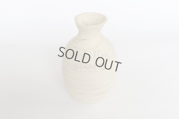 Photo11: Tokoname Japanese sake bottle cup set YT Kenji nerikomi Tokkuri guinomi