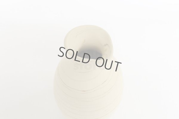 Photo9: Tokoname Japanese sake bottle cup set YT Kenji nerikomi Tokkuri guinomi