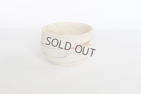 Photo7: Tokoname Japanese sake bottle cup set YT Kenji nerikomi Tokkuri guinomi