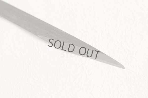 Photo6: Wood Carving Chisel knife Okeya Fujimaki kurouchi Kiridashi white 2 steel BW12mm