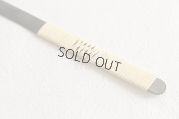 Photo7: Wood Carving Chisel knife Okeya Fujimaki kurouchi Kiridashi white 2 steel BW12mm