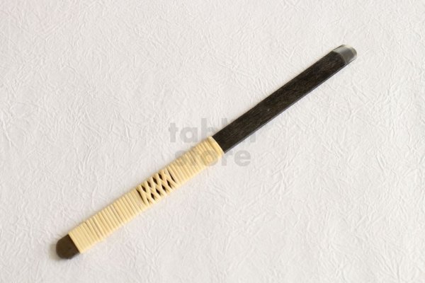 Photo2: Wood Carving Chisel knife Okeya Fujimaki kurouchi Maru white 2 steel BW12mm